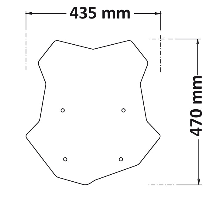 ISOTTA Cupolino su attacchi originali per BMW F 750GS e 850GS 2021/2023 - SC1197-T