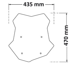 ISOTTA Cupolino su attacchi originali per BMW F 750GS e 850GS 2021/2023 - SC1197-T