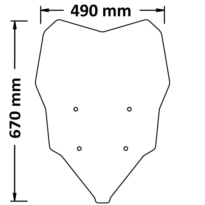 ISOTTA CUPOLINO ALTO per BMW F 900 XR 2021> - SC1202-T