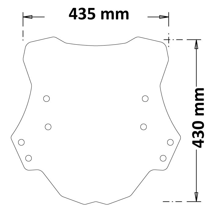 ISOTTA Cupolino Isotta tipo Originale per Benelli TRK 502 2017-2022 – Eleganza e Performance - sc223
