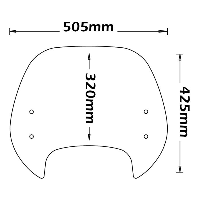 ISOTTA CUPOLINO AD INCLINAZIONE VARIABILE per Harley davidson Fat Boy 2018> - SC250-FC