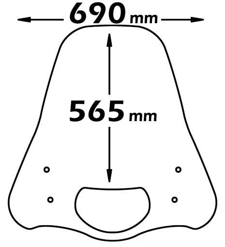 ISOTTA parabrezza alta protezione - sc2541