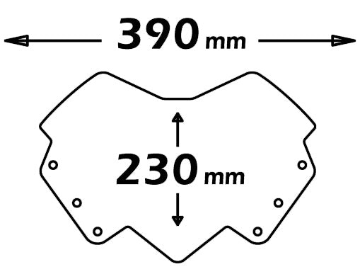 ISOTTA Cupolino Double Bubble PER YAMAHA x-max 125-250 2010-2013 - sc2776N.O.