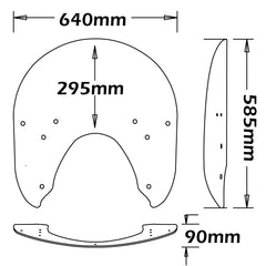 ISOTTA lastra di ricambio media protezione Indian Springfield 2017> - SC280-T