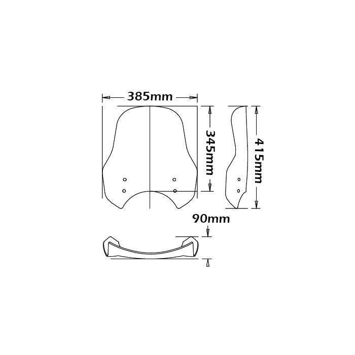 ISOTTA Cupolino alta protezione per Ducati scrambler 800 2015>2016 - sc29-FS