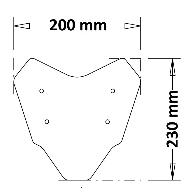 ISOTTA CUPOLINO SPORT FLY PER YAMAHA MT-07 2021 - SC390-FS