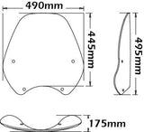 ISOTTA Cupolino Media Protezione Trasparente per BMW R 850 R 1994 - 2002