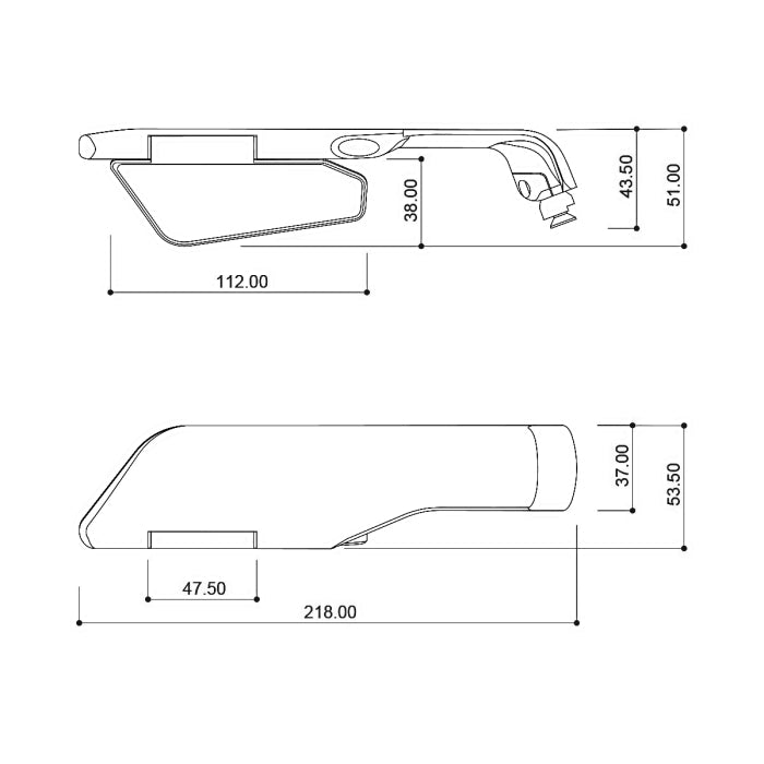 Specchio Aerodinamico SKIN AIR NAKED by Barracuda Moto
