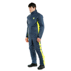 DAINESE STORM 2 Unisex rain jacket Black/fluid yellow