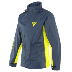 DAINESE STORM 2 Unisex rain jacket Black/fluid yellow