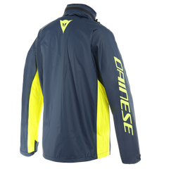 DAINESE STORM 2 Unisex rain jacket Black/fluid yellow