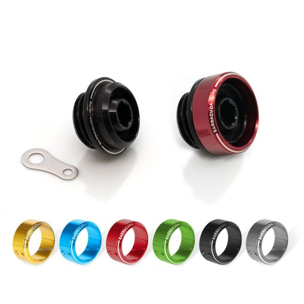 BARRACUDA Ergal oil filler cap for Yamaha MT07, XSR700, R3, R6, R1, MT03 - Choose the color of the ring