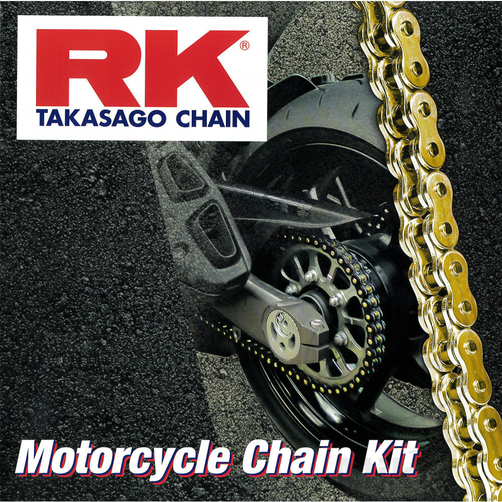 Kit catena corona pignone rapportatura di serie per  YAMAHA XJR 1200
RK XW-RING 532GSV APERTA