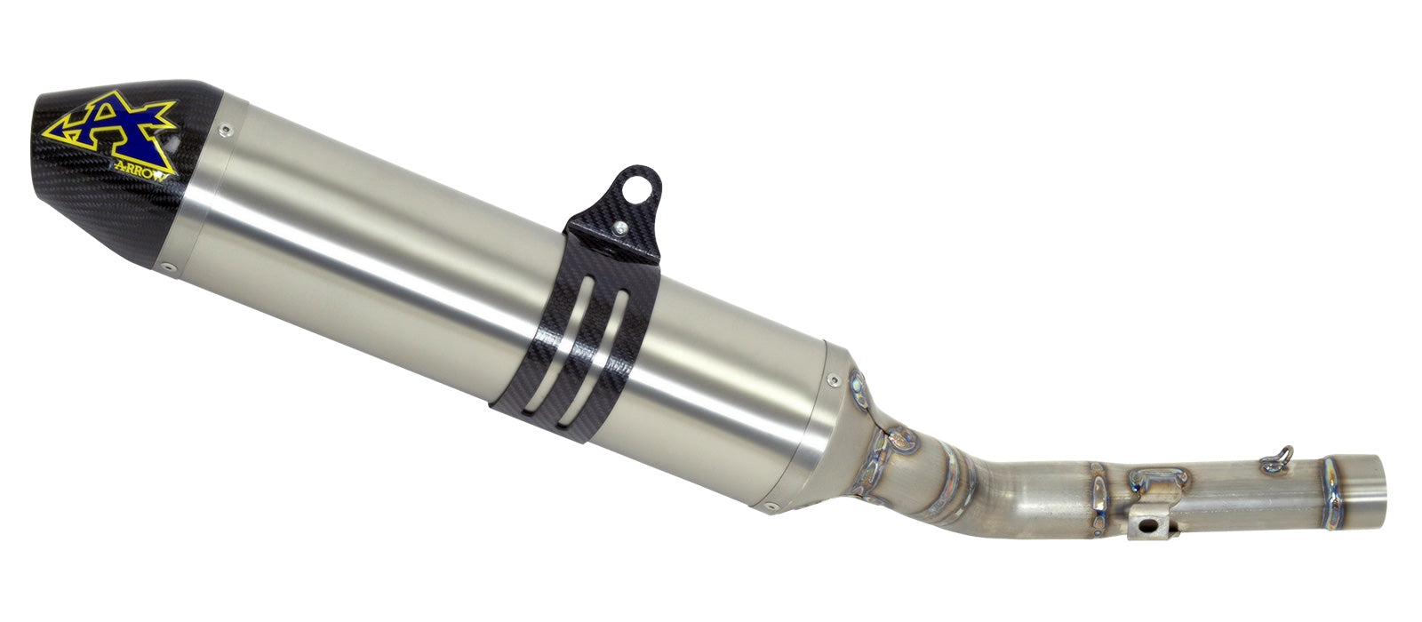 ARROW Terminali Thunder Titanio (Dx+Sx) con fondello carby per Husqvarna SM 630 2010-2013