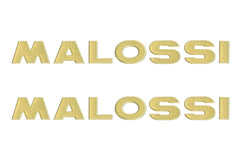 MALOSSI 2 adesivi MALOSSI - 3D - GOLD - 21 cm