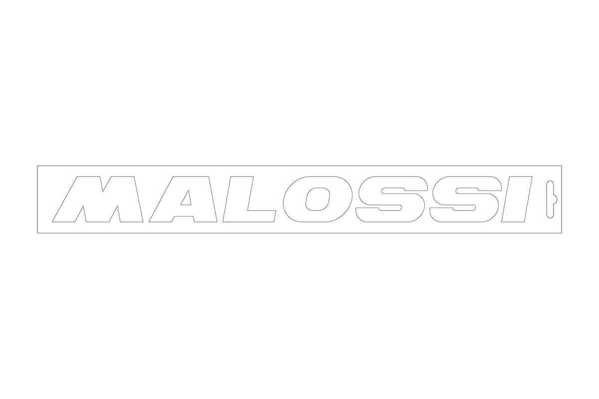 MALOSSI ADESIVO PRESPAZIATO MALOSSI BIANCO - L.32 cm A.3,5 cm