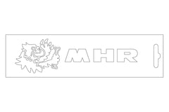 MALOSSI 25 ADESIVI PRESPAZIATI MHR BIANCO - 13 cm