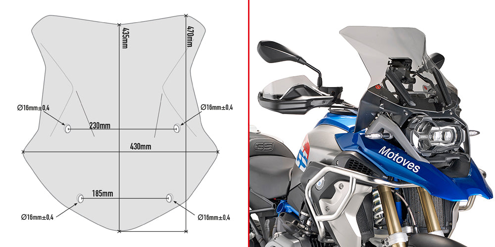 GIVI 5124D Cupolino per BMW R1250 GS