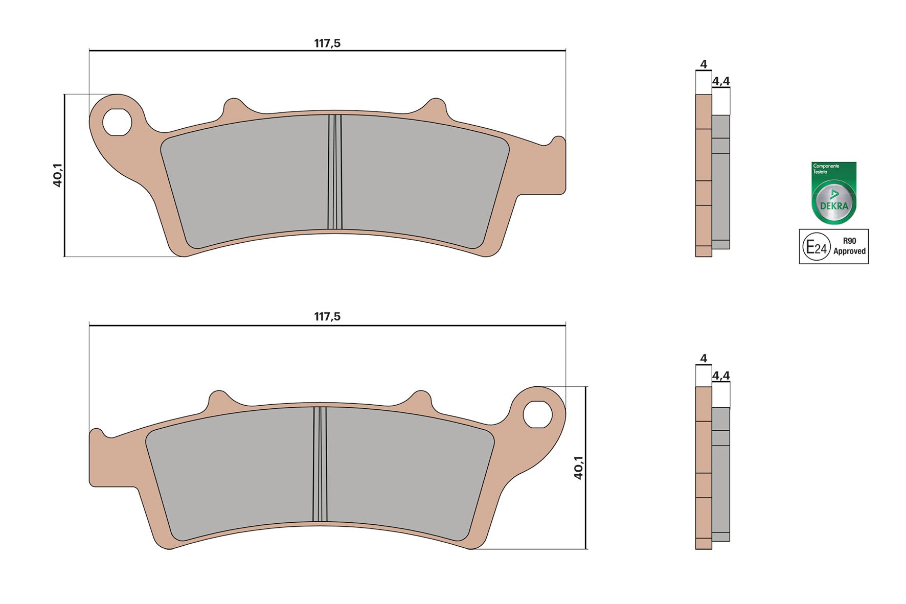 MALOSSI BRAKE PADS MHR SYNT omologate