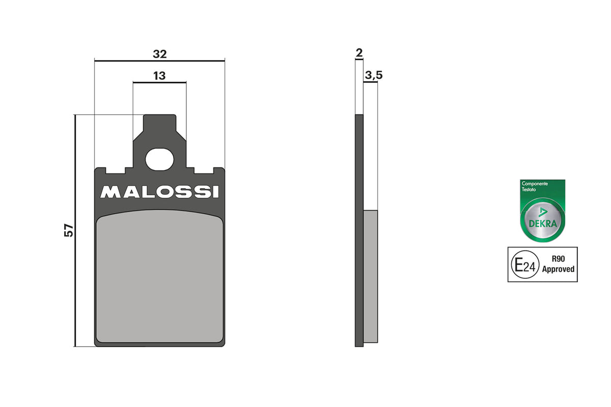 MALOSSI BRAKE PADS omologate