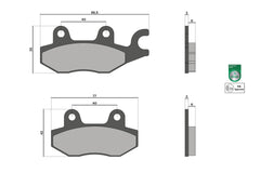 MALOSSI BRAKE PADS omologate