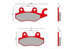 MALOSSI BRAKE PADS MHR