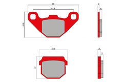 MALOSSI BRAKE PADS MHR