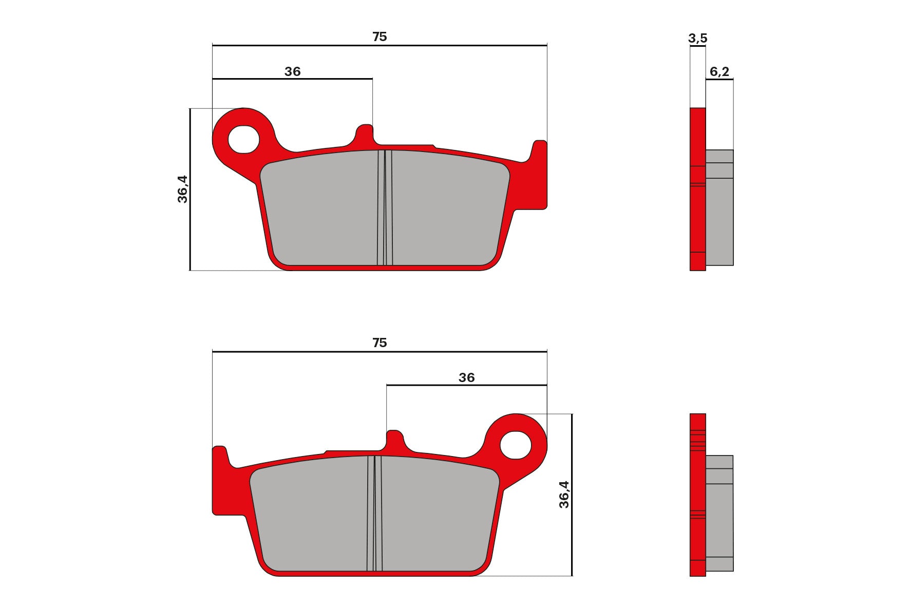 MALOSSI BRAKE PADS MHR