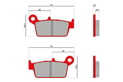 MALOSSI BRAKE PADS MHR