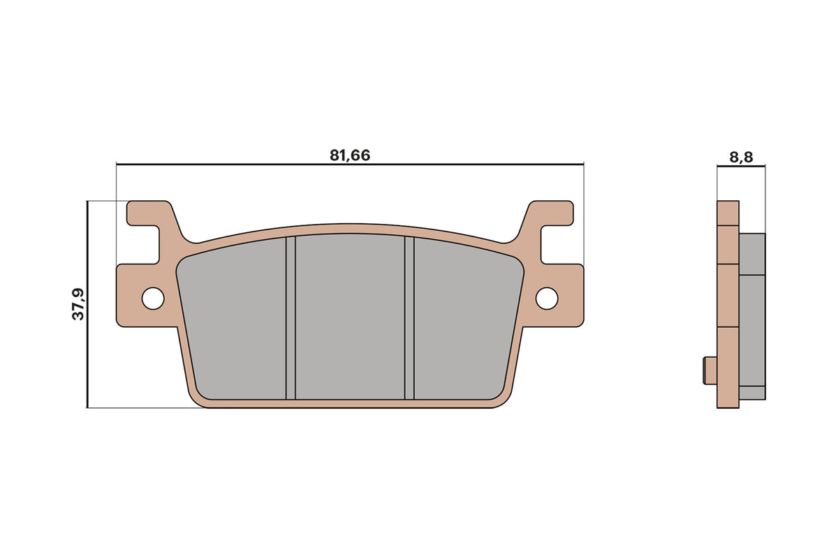 MALOSSI BRAKE PADS MHR SYNT