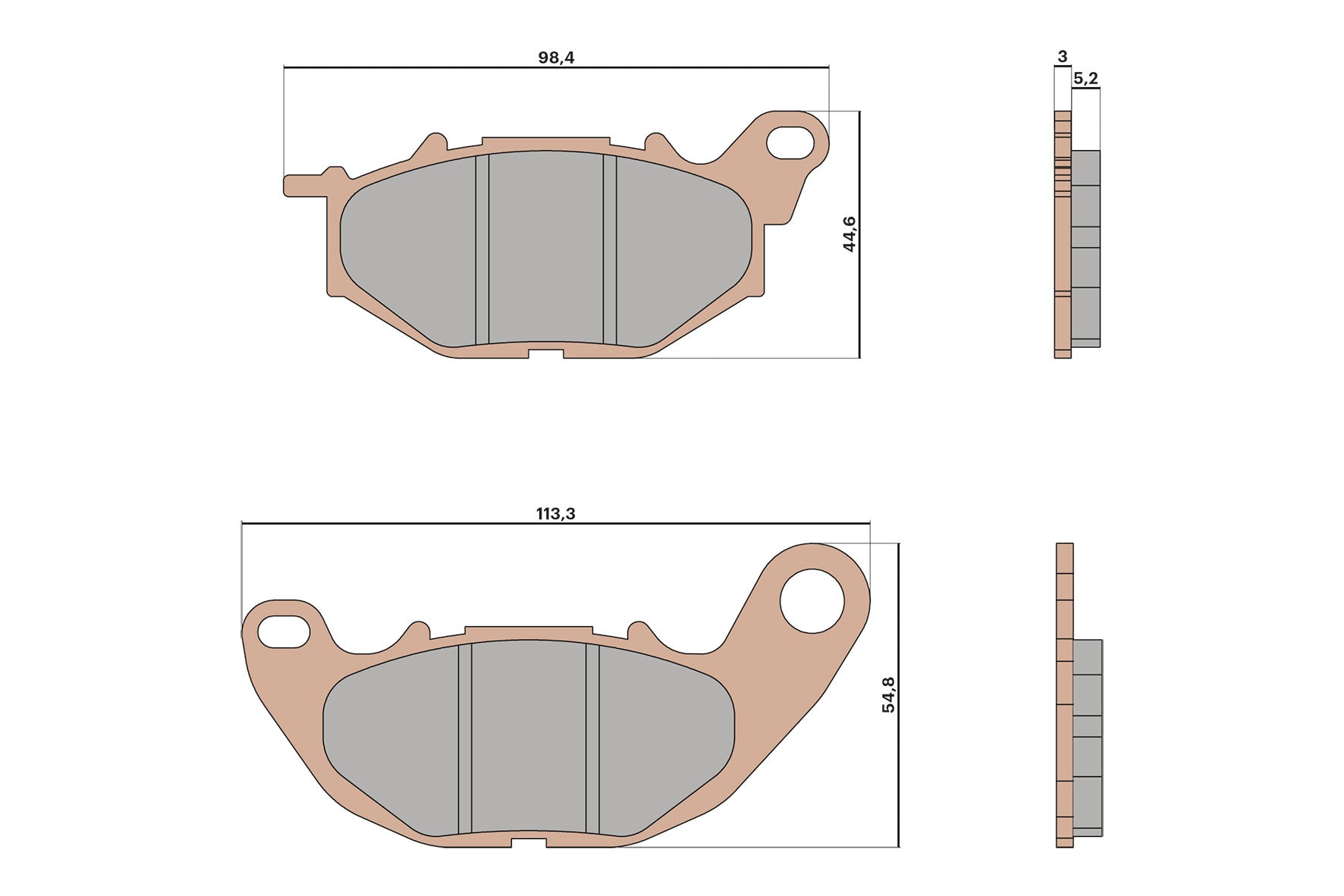 MALOSSI BRAKE PADS MHR SYNT