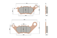 MALOSSI BRAKE PADS MHR SYNT