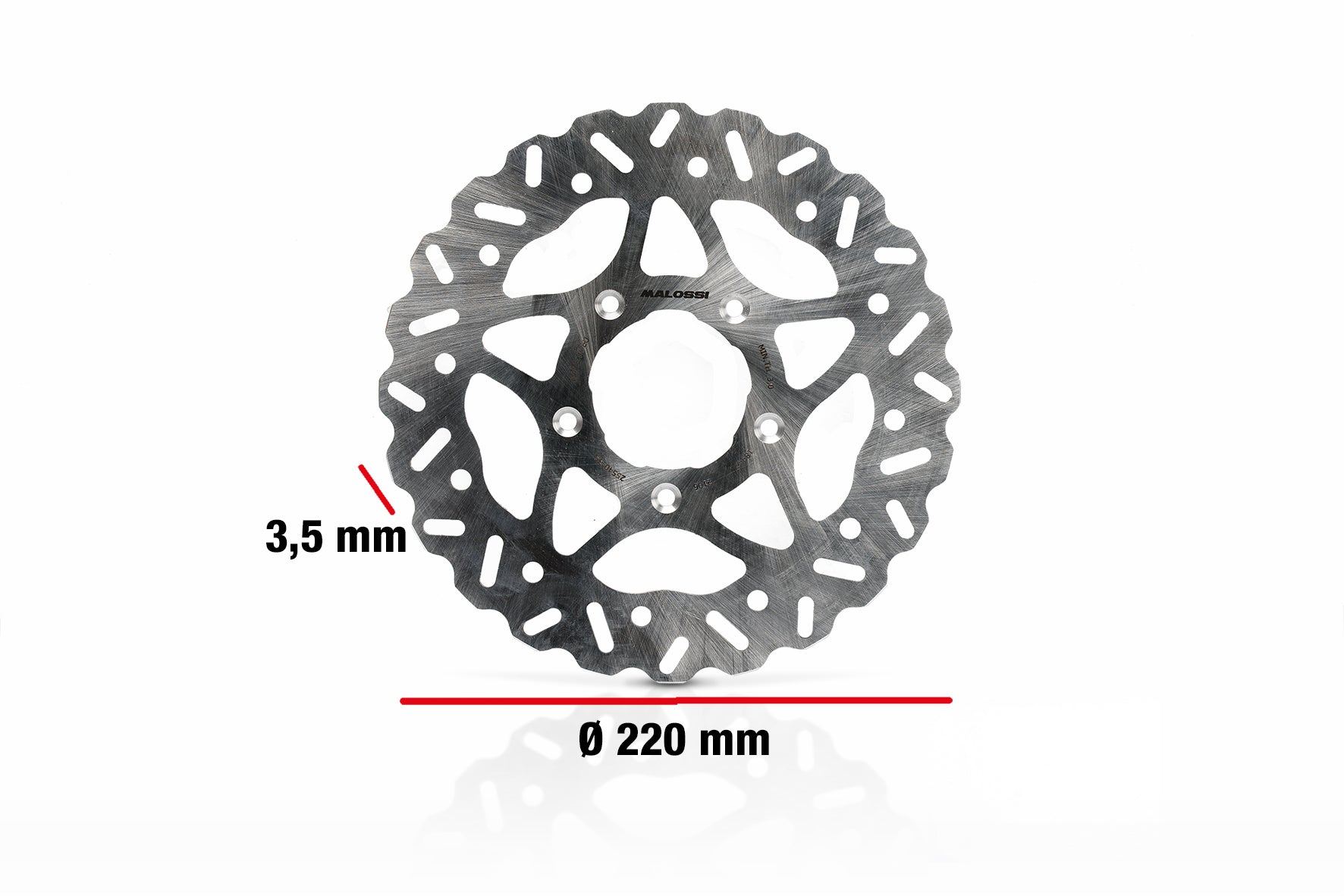 MALOSSI WHOOP DISC disco freno Ø est. 220 - spessore 3,5 mm