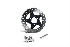 MALOSSI KIT WHOOP DISC Ø est. 250 - sp. 3 mm  MAGGIORATO/ STAFFA SUPP. PINZA per FORCELL