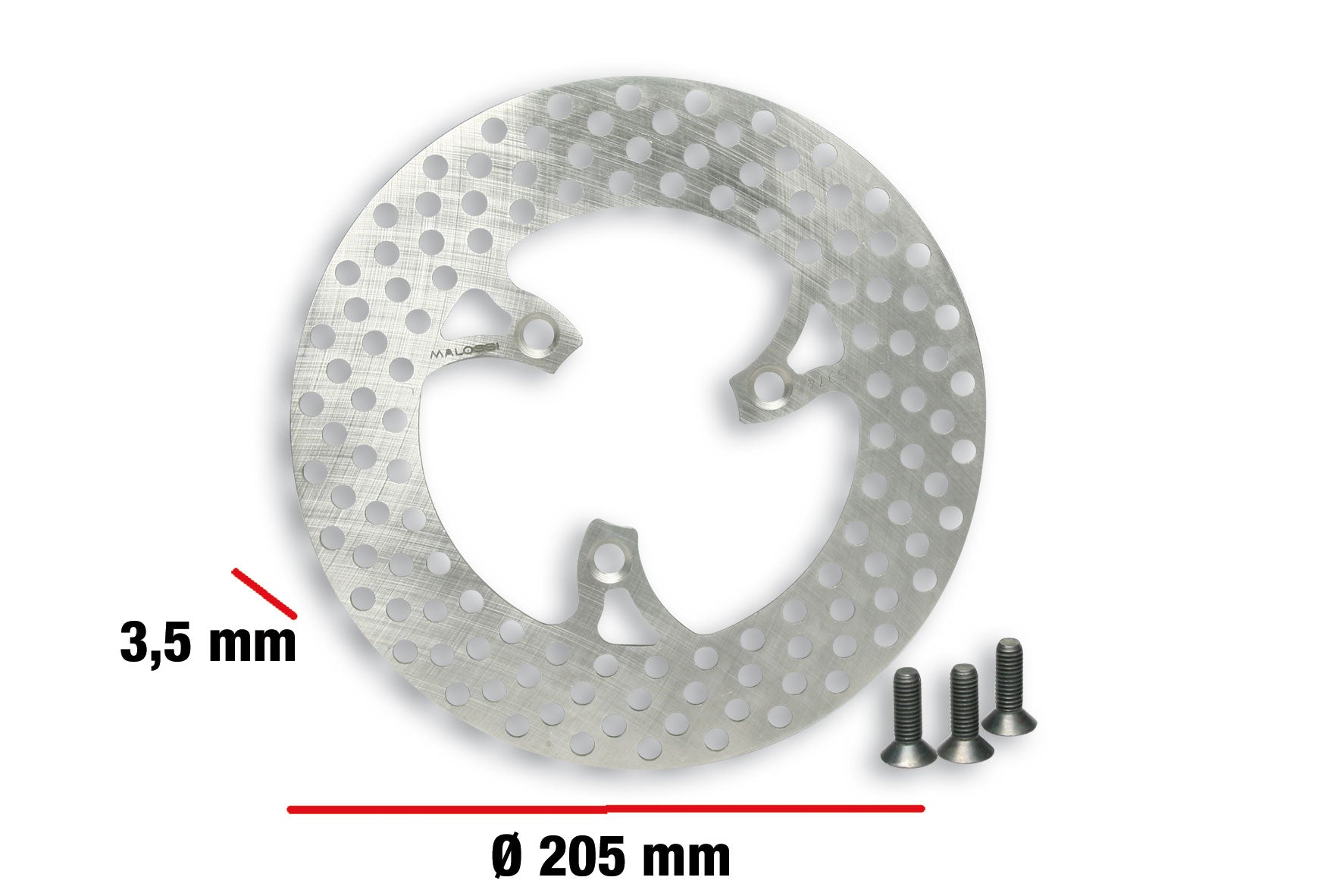 MALOSSI BRAKE POWER DISC Ø est. 205 - spessore 3,5 mm per forc. CROSS