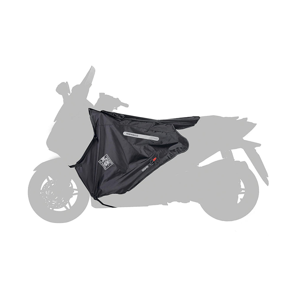 Termoscud® EASY E19 Cubrepiernas Negro, cubrepiernas genérico para scooter con estribo plano