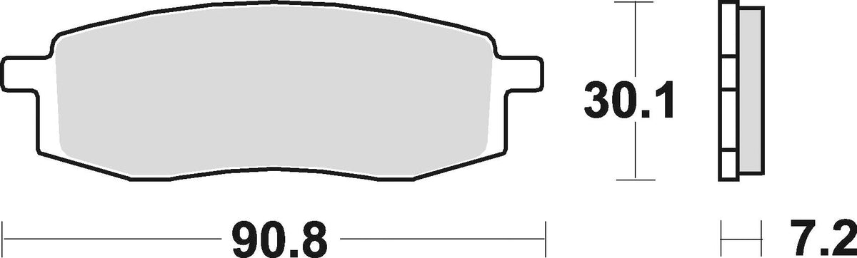 BRAKING brake pads 687SM1 Front Left