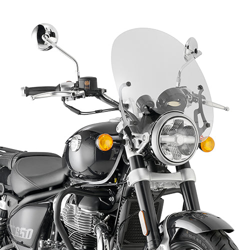 GIVI 9058A PARABREZZA TRASPARENTE 38 X 42 CM ROYAL ENFIELD SUPER METEOR 650 23