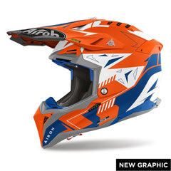 AIROH Casco Cross AVIATOR 3 SPIN OFF ROAD in carbonio