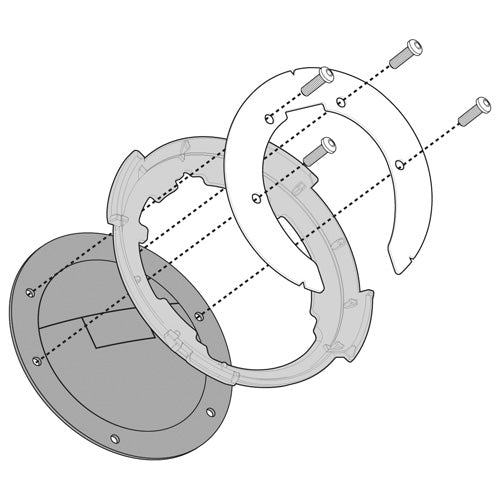 KAPPA BF52K FLANGIA BORSA SERBATOIO TANKLOCK KAWASAKI Z750 2003-2006