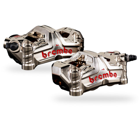 Brembo GP4 MS CNC Radial Caliper Kit, 100mm center distance, nickel plated finish
