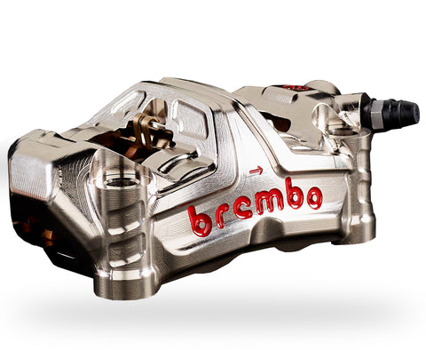 Brembo GP4 MS CNC Radial Caliper Kit, 100mm center distance, nickel plated finish