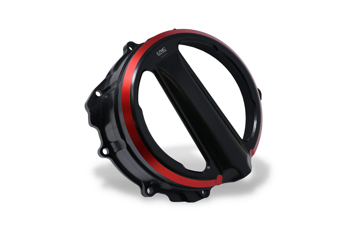 CNC RACING Carter frizione trasparente MV Agusta - comando a filo - Bicolor
