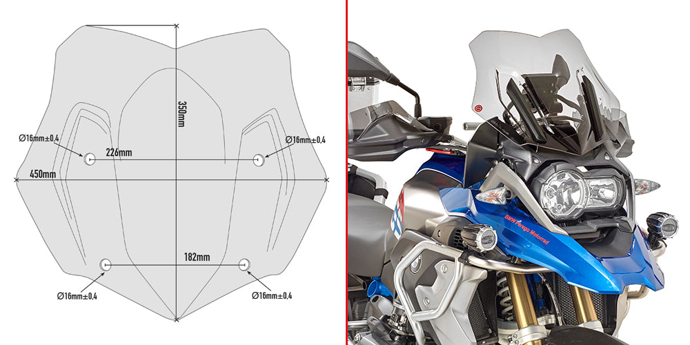 GIVI D5124B Cupolino per BMW R1250 GS