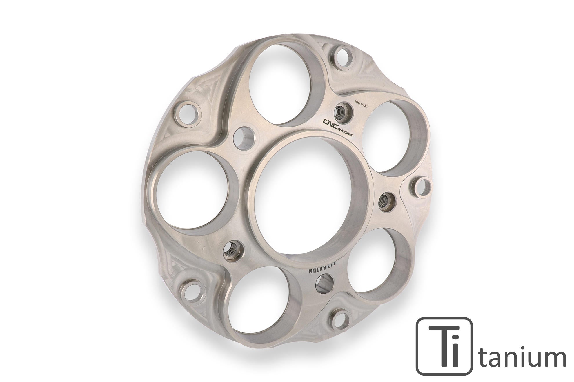 CNC RACING Flangia parastrappi 5 fori Ducati - TITANIO