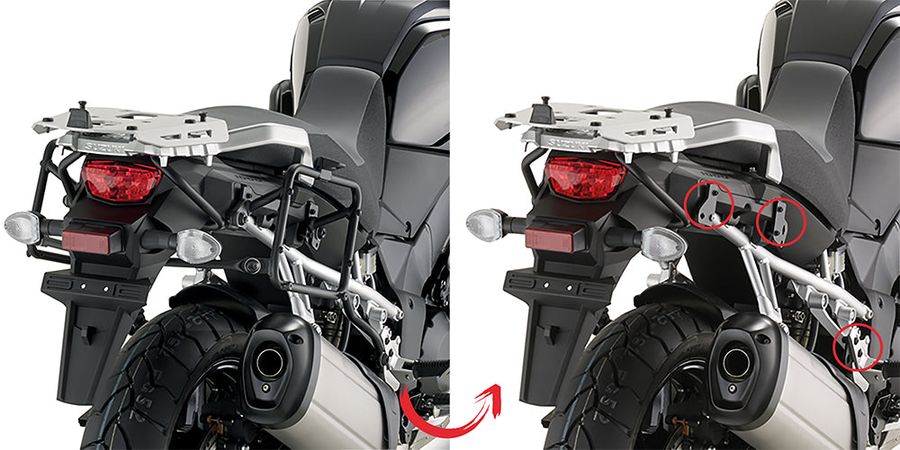 KAPPA KLR3105 PORTAVALIGIE LATERALI SUZUKI DL1000 V-STROM 2014 DL1000 2017