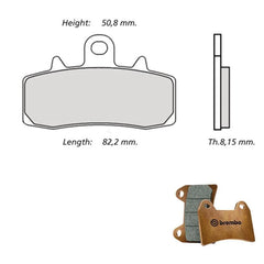 BREMBO Brake Pads RACING Z04 M478Z04 for APRILIA, 1 couple