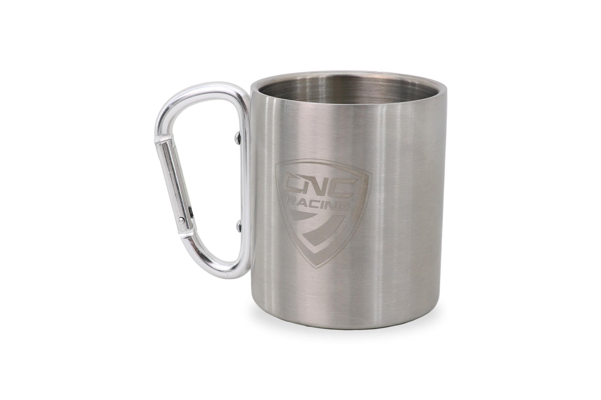 CNC RACING Tazza in Acciaio con moschettone
