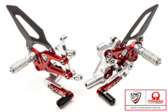 CNC RACING Pedane regolabili RPS Ducati SBK serie Panigale Team Pramac MotoGP Limited Edition