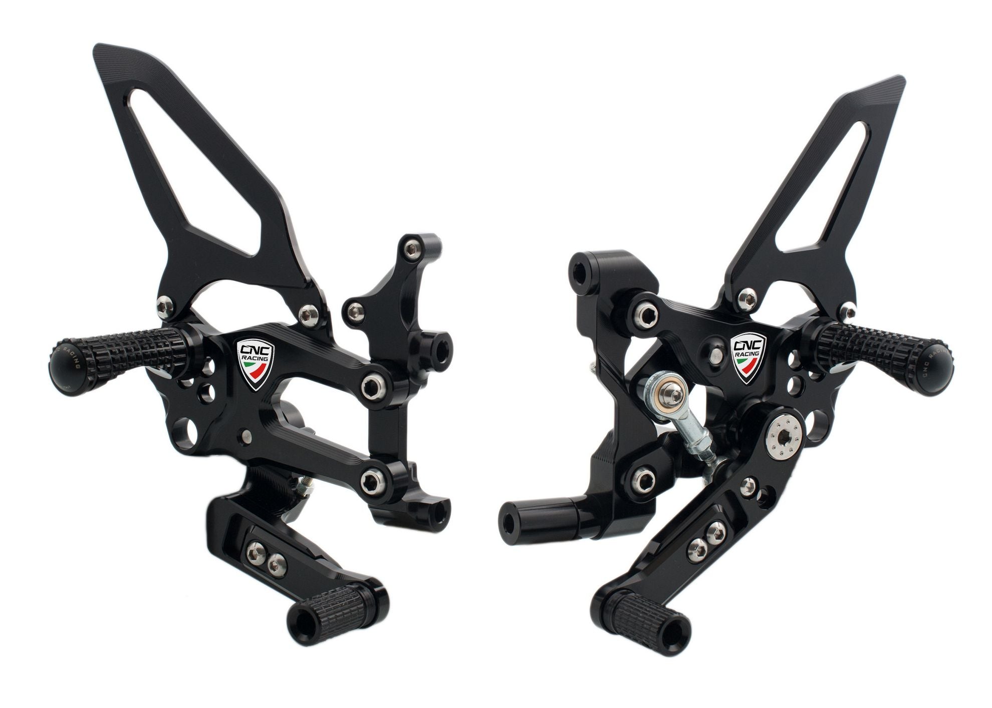 CNC RACING Pedane regolabili RPS "Easy" Ducati SBK serie Panigale cambio rovescio e stradale